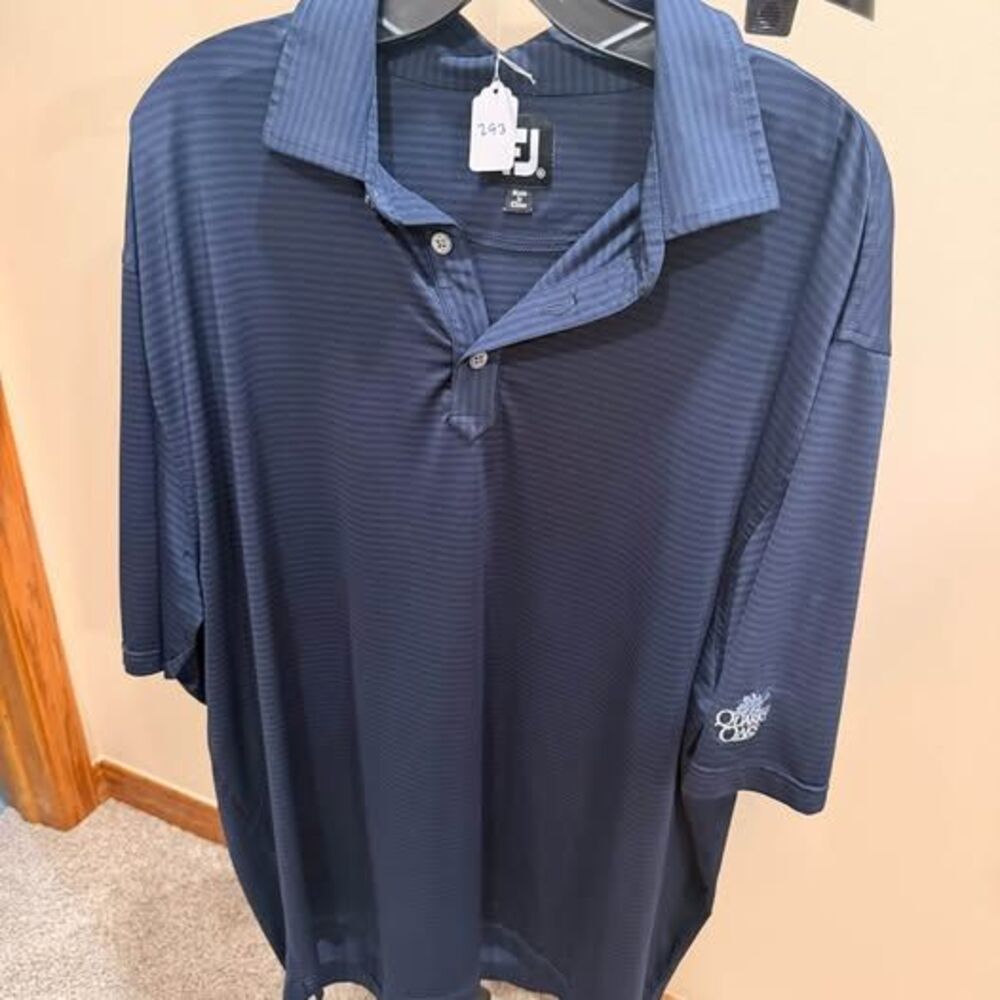 FootJoy FJ Navy Blue Quarry Oaks Golf Course Polo Shirt XXL